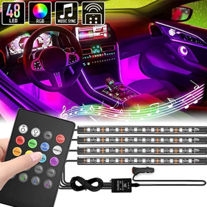 Interior Car Lights, Car LED Strip Lights Interior Upgrade Two-Line