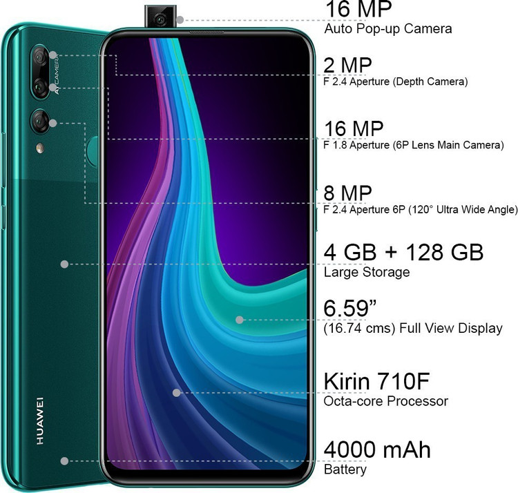 スマートフォン本体 HUAWEI Y9 Prime 2019 RAM4GB / ROM128GB Amazon.com: Huawei Y9 Prime 2019 (128GB, 4GB RAM) 6.59
