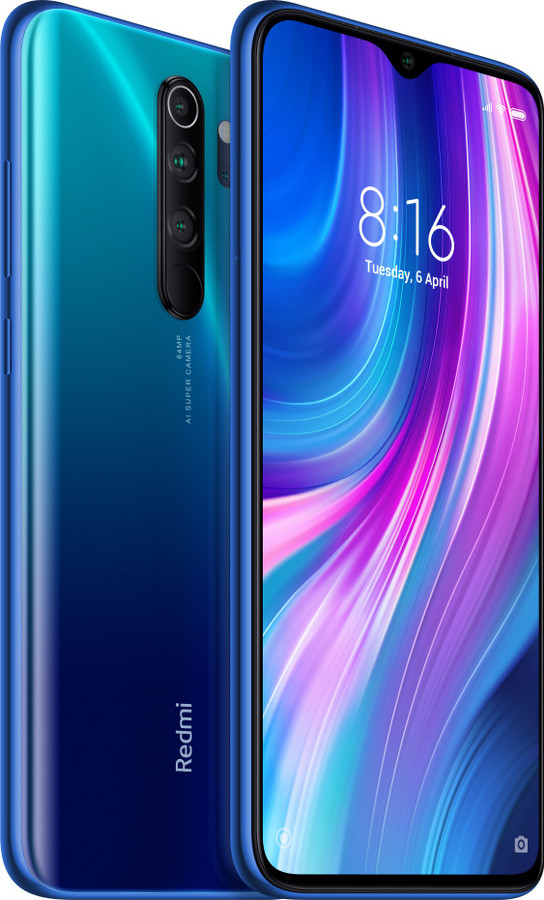 Xiaomi Redmi Note 8 pro 6GB/64GB 青 Xiaomi Redmi Note 8 Pro 6gb + 64gb New Model Cell Phone