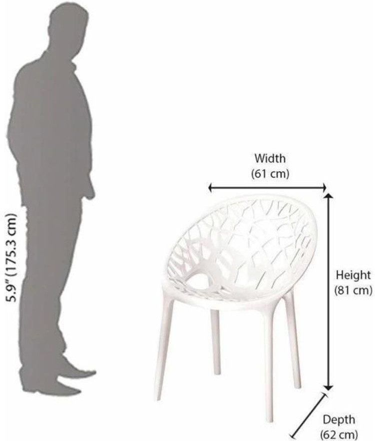 Nilkamal Buy White Chair Nilkamal Vento Chair (Milky White)