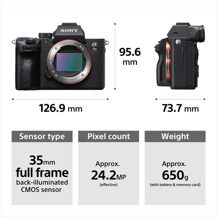 Sony A7r Sony Mirrorless Crop Sensor Sony Alpha Sony A7iii Full