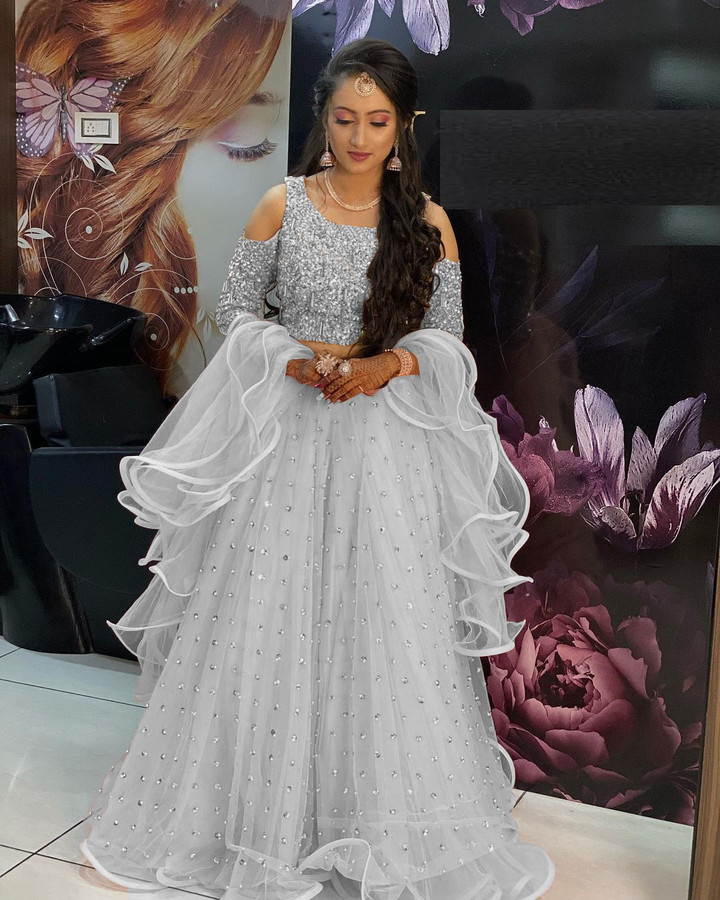 Semi Stitched Lehenga Velvet Lehenga Choli Flipkart DD's Creation