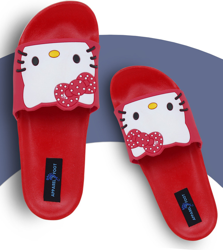 Apparel4Foot Women Flip flops for girls women Kitty Printed Slippers| Women  Home Slides| Girls Casual Chappals| Girls Footwear| Perfect Flipflops For  Daily Wear| Walking Slippers for girls women Slides - Buy Apparel4Foot