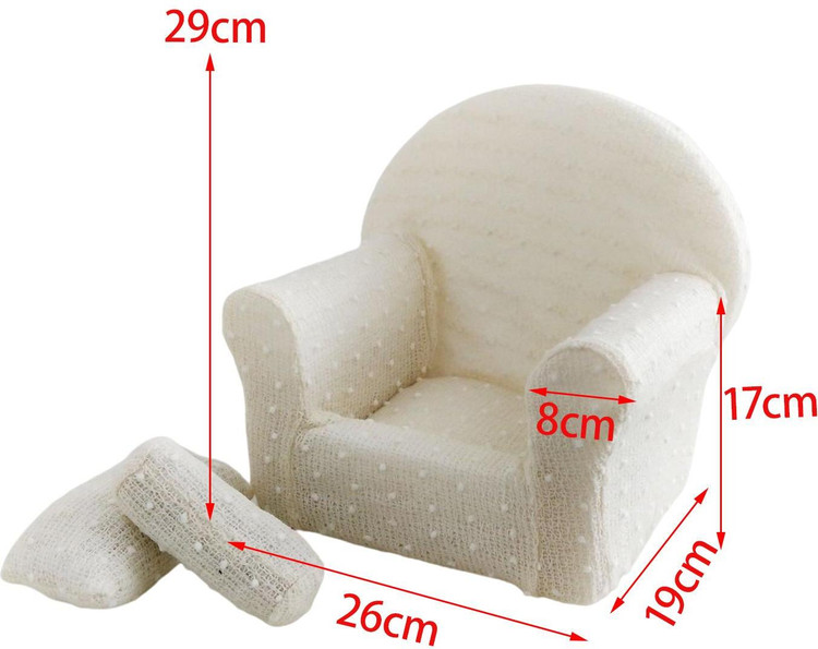 Hot Newborn Photography Props Wooden Bed Chair Photoshoot main image 1