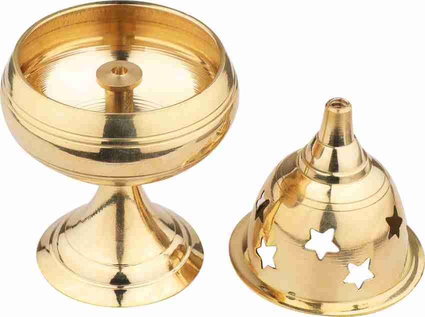 定番のお歳暮＆冬ギフト ANAND SHRI Brass Star with Diya Akhand Stand Shape Apple 榊立