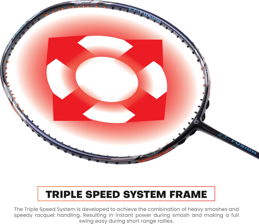 apacs Z-Fusion (35LBS, 80G) Black, Blue Unstrung Badminton apacs Z-Fusion (35LBS, 80G) Black, Blue Unstrung Badminton