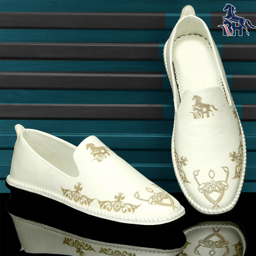 white and gold men dress shoes