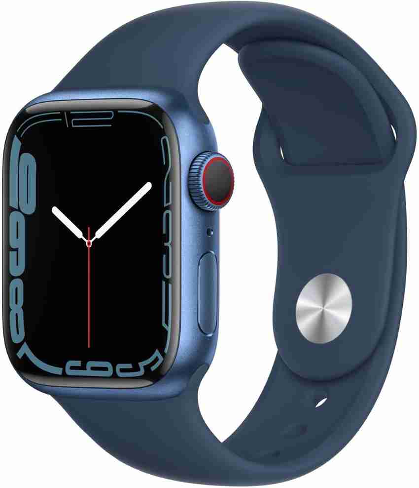 Apple Watch Series7, 41mm(GPS + Cellular)Blue Aluminium Case-Abyss 