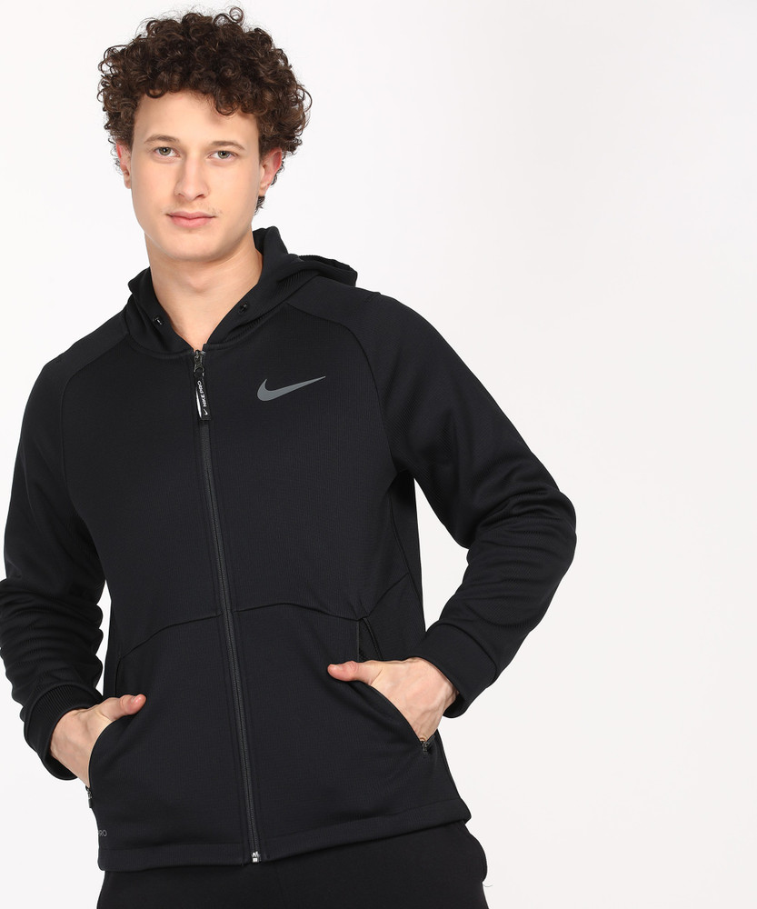 nike jacket all black