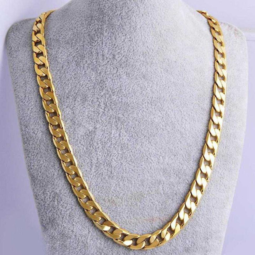 Gold Plated Chain For 24k Gold Chain Price Man CHN286-LG 30 Inch