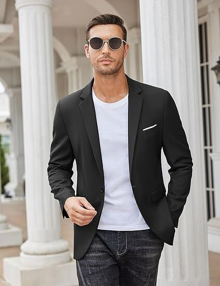 Best Blazers In India PERSONALITY PLUS Solid Single Breasted