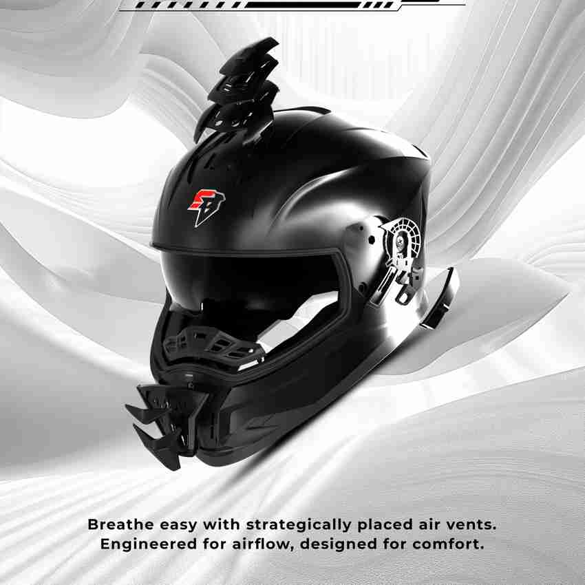 Steelbird SBH-57 Fighter ISI and DOT Certified Full Face Helmet 