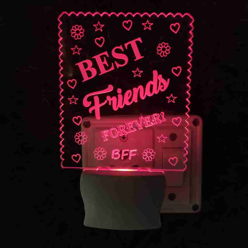 MF BEST FRIENDS BFF Acrylic 3D Illusion RGB 7 Colour LED MF BEST FRIENDS BFF Acrylic 3D Illusion RGB 7 Colour LED