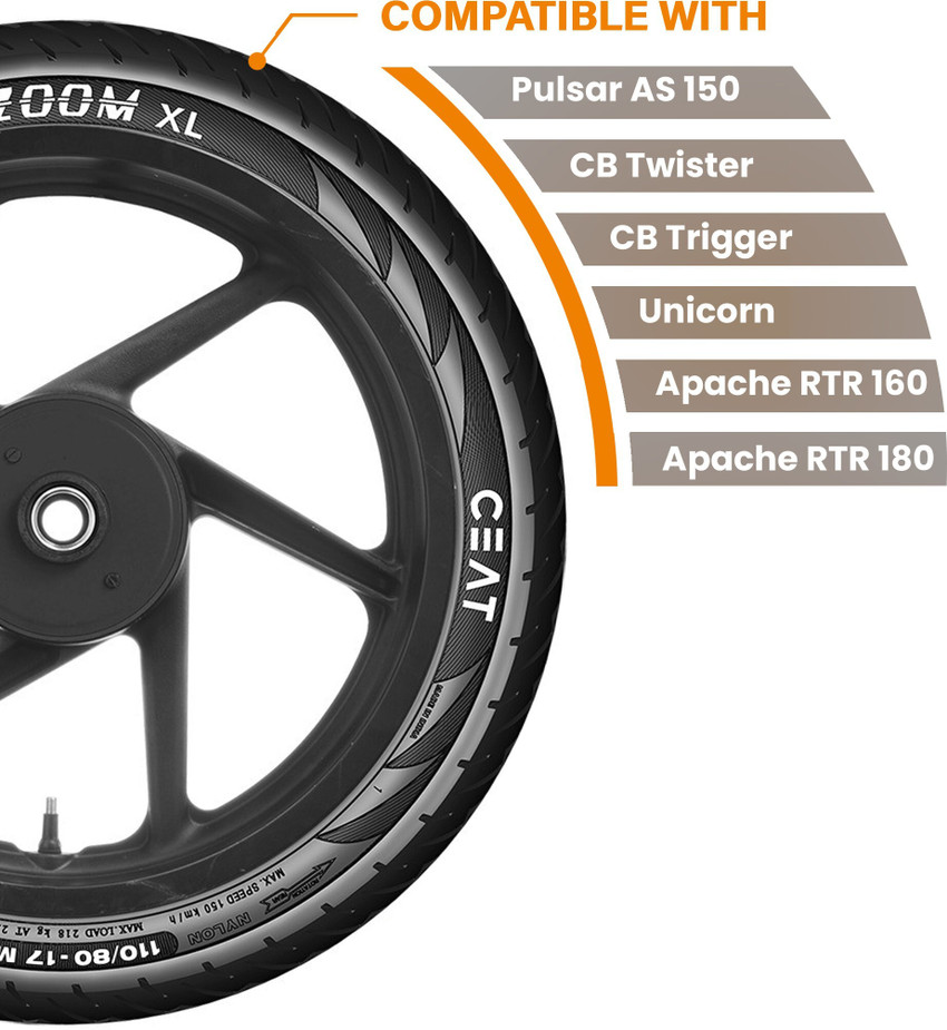 Tubeless Tyre Rtr 160 Tyre Price Apache Rtr 160 Back Mrf Tyre